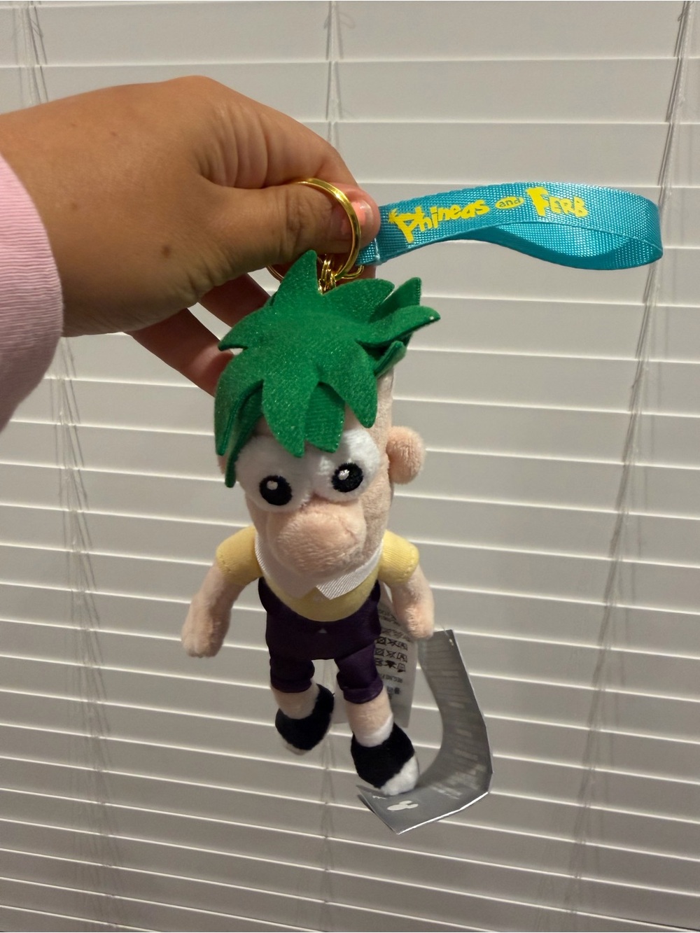 Disney phineas and ferb plush keychain